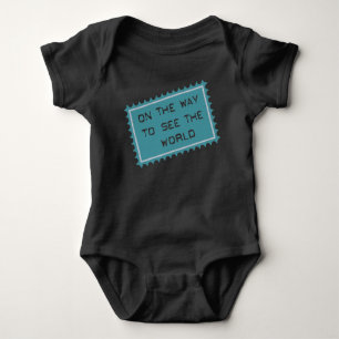 On the way to see the world - travel holiday baby bodysuit