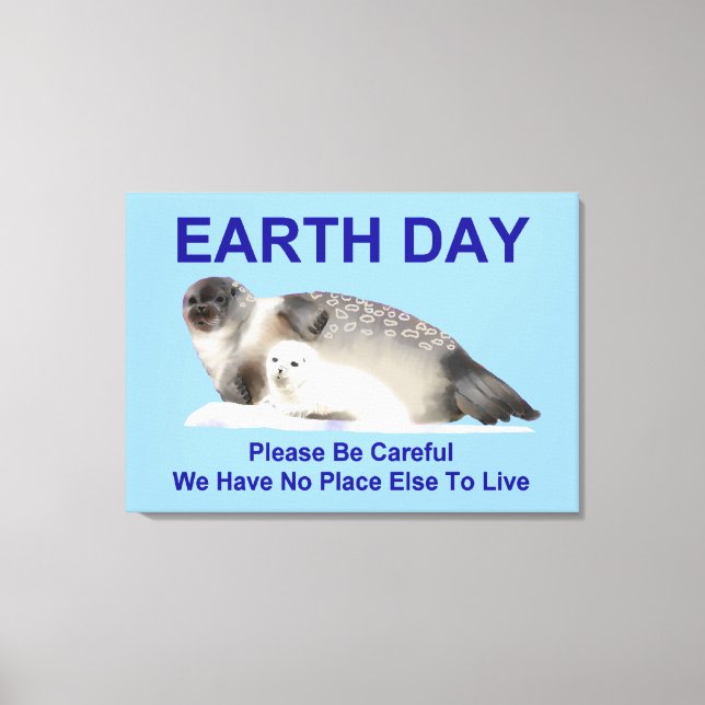 On Thin Ice Canvas Print (Front)