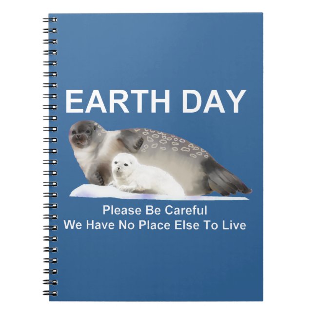 On Thin Ice Spiral Notebook (Front)