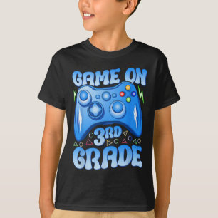 On Third Grade Back To School Video Games Boys Kid T-Shirt