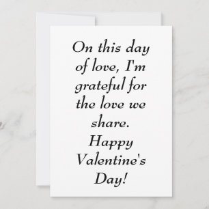 On This Day Of Love Holiday Card