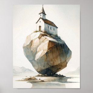 On This Rock I Will Build My Church Poster