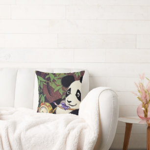 On Time Panda- Cushion