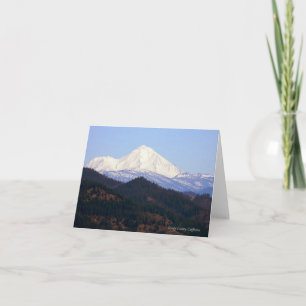 On to clear day is Mt. Shasta...... Card