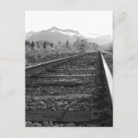 On Track - Black and White traintracks photo