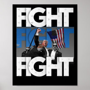 On Trump Fight For America Trump Undefeatable 2 Poster