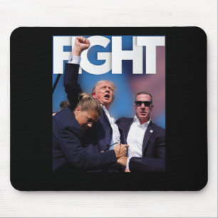 On Trump Fight For America Trump Undefeatable 3 Mouse Pad