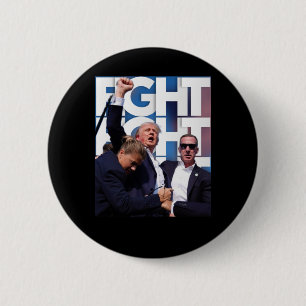 On Trump Fight For America Trump Undefeatable 6 Cm Round Badge