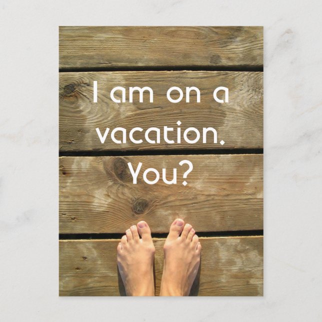 On vacation postcard (Front)
