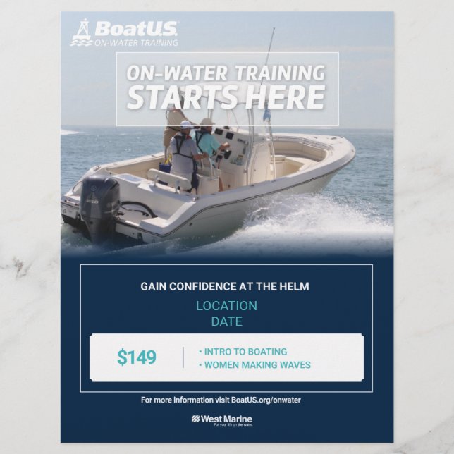 On-Water Training Flyer (Front)