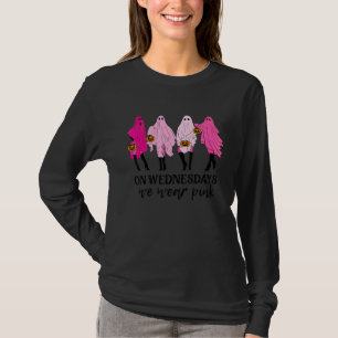 On Wednesday We Wear Pink  Pink Girls Ghost Hallow T-Shirt