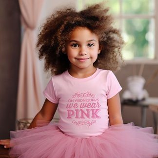On Wednesdays We Wear Pink Funny Quote Baby T-Shirt