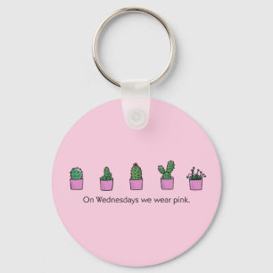 On Wednesdays We Wear Pink Key Ring
