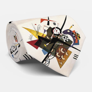 On White II - Wassily Kandinsky Tie
