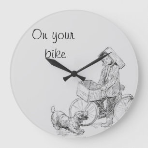 On your bike large clock
