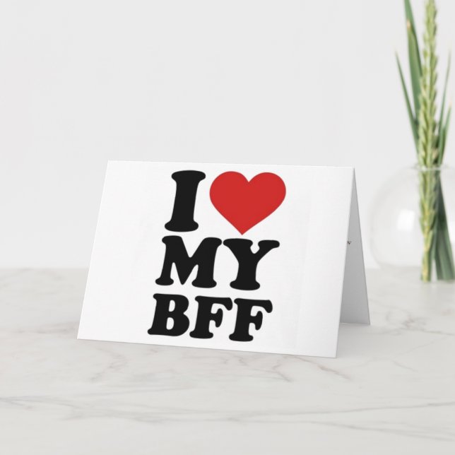 ON YOUR *BIRTHDAY* BFF I LOVE YOU (ALWAYS) CARD (Front)
