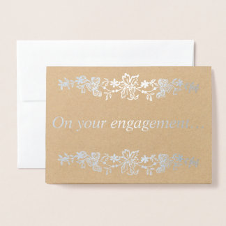 On your engagement… Silver Foil Card