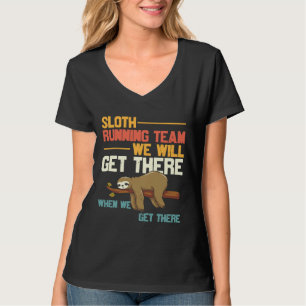 On Your Left Running Club Sloth Running Team We Wi T-Shirt