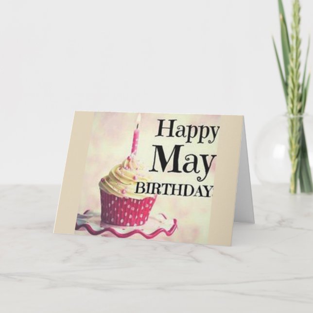 ON YOUR ***MAY BIRTHDAY*** BE "HAPPY!" CARD (Front)
