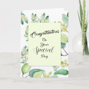 On Your Special Day Wedding Greeting Card