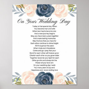 On Your Wedding Day Wedding Poem Poster