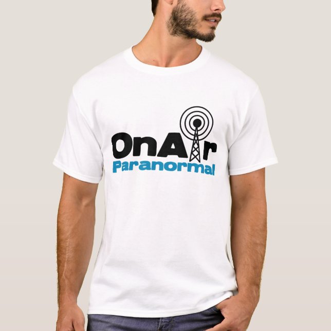 OnAir Paranormal Logo Light Colours T-Shirt (Front)