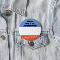Onboarding new employee welcome name button
