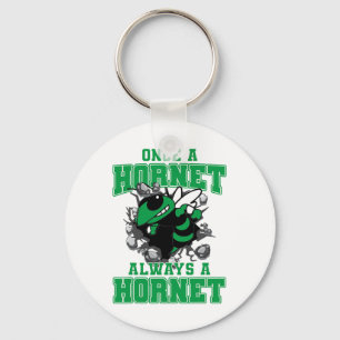 Once A Hornet Always A Hornet Ck To School Spirit Key Ring