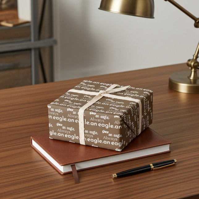 Once an Eagle, Always an Eagle. Customisable Gift Wrapping Paper Sheet (Creator Uploaded)