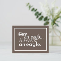Once an Eagle, Always an Eagle. Framed Dark Brown