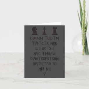 Once I Make My Move Acronym Wizard Chess Funny Des Card