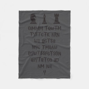 Once I Make My Move Acronym Wizard Chess Funny Des Fleece Blanket