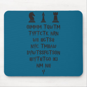 Once I Make My Move Acronym Wizard Chess Funny Des Mouse Pad