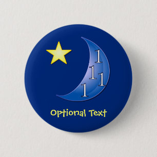 Once in a Blue Moon 6 Cm Round Badge
