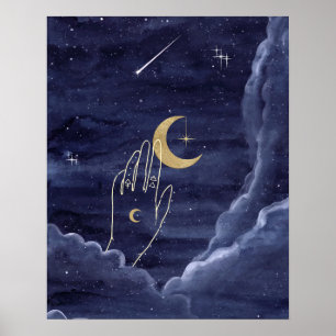 Once in a Blue Moon Art Print