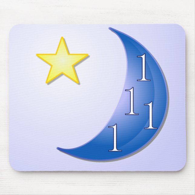 Once in a Blue Moon Mouse Pad (Front)