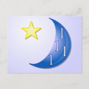 Once in a Blue Moon Postcard