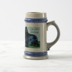 Once in a blue Newf beer stein