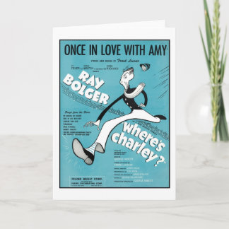 Once In Love With Amy Songbook Cover Card