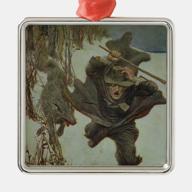 Once it Chased Doctor Wilkinson Metal Tree Decoration (Front)