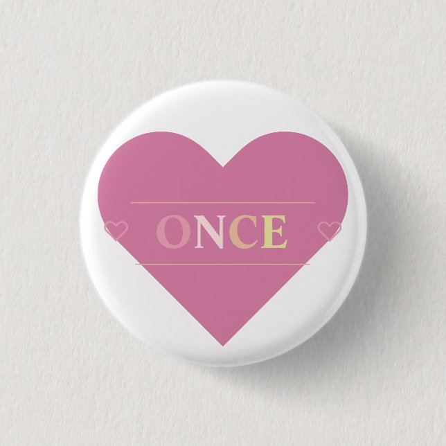 Once Kpop Twice Cute Teen Aesthetic 3 Cm Round Badge (Front)