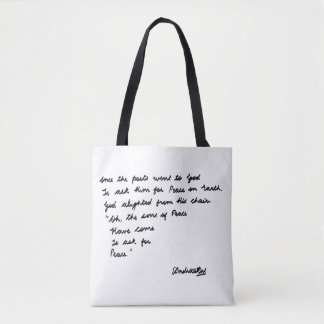 Once the poets went to God Tote Bag