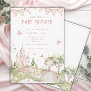 Once Upon a Baby Shower Princess Invitation