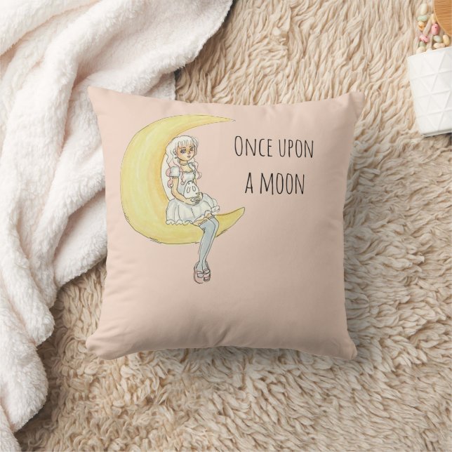Once Upon A Moon Girl Bunny Cushion (Blanket)