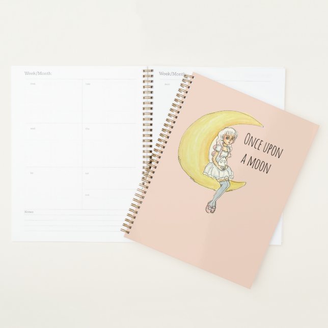 Once Upon A Moon Girl Bunny Planner (Display)