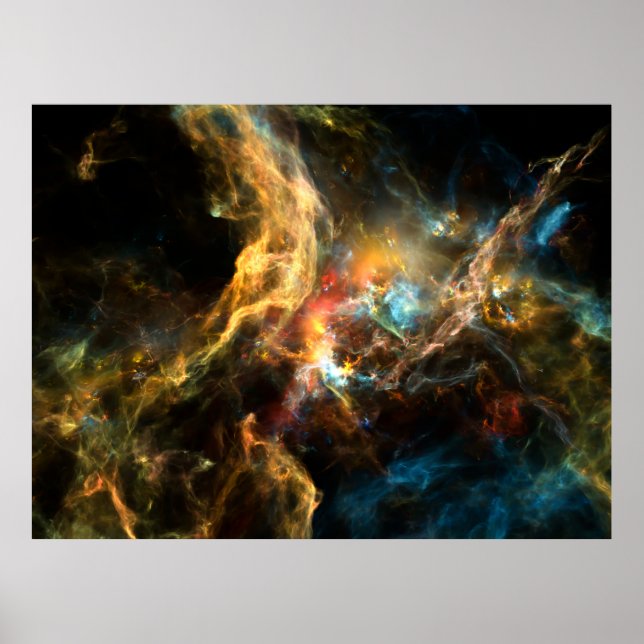 Once Upon a Space series. Abstract design made of  Poster (Front)