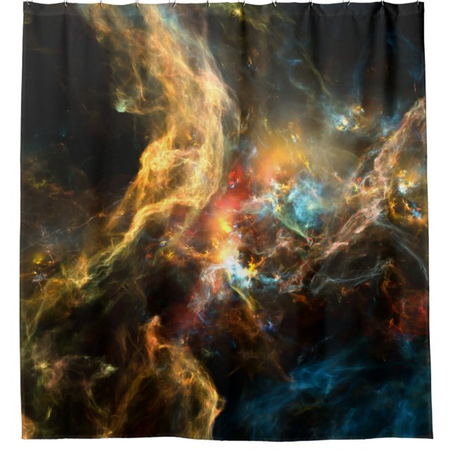 Once Upon a Space series. Abstract design made of  Shower Curtain (Front)