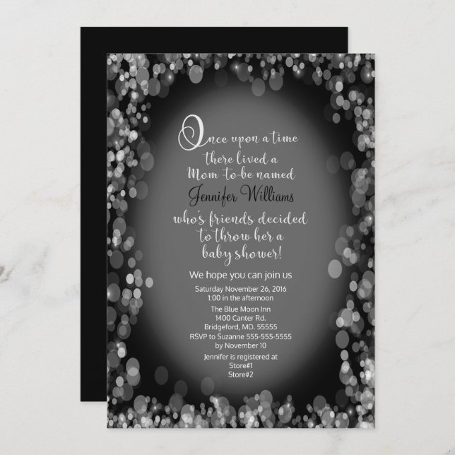 Once Upon A Time Baby Shower Invitation (Front/Back)