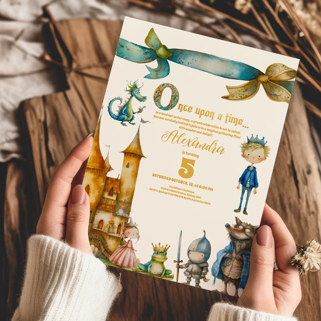 Once Upon A Time Fairytale Castle Baby Shower Invitation (Creator Uploaded)
