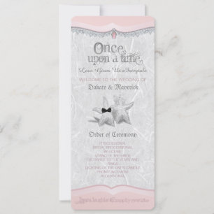 Once Upon A Time IWedding Program Invitation